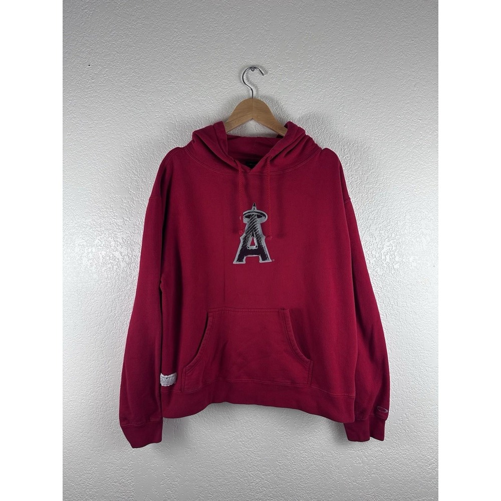 Oakley Los Angeles Angels Hoodie XL Red MLB Genuine Merchandise Pullover
